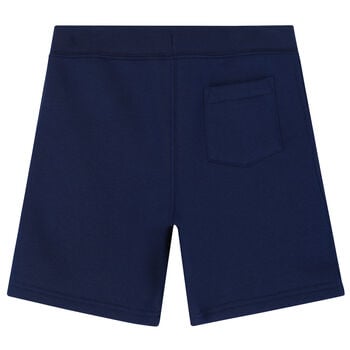 Boys Navy Logo Shorts