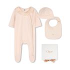 Baby Girls Pink Babygrow Gift Set, 2, hi-res