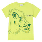 Boys Lime Lion T-Shirt, 1, hi-res