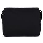Black Teddy Bear Logo Baby Changing Bag, 2, hi-res
