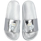 Girls Silver Choupette Sliders, 1, hi-res