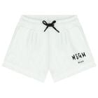 Girls White Logo Shorts, 1, hi-res