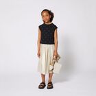 Girls Ivory & Gold Logo Shoulder Bag, 1, hi-res