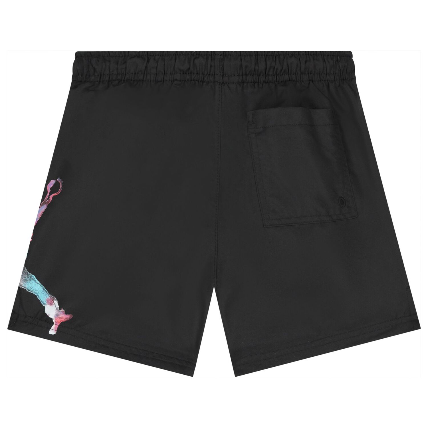 Boys Black Jordan Logo Shorts, 1, hi-res