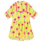 Girls Yellow & Pink Flower Dress, 1, hi-res