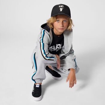 Boys Mini Me Black Logo T-Shirt