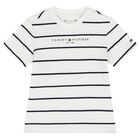 Baby Boys White Logo Shorts Set, 1, hi-res