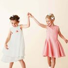 Girls Metallic Pink Dress, 1, hi-res