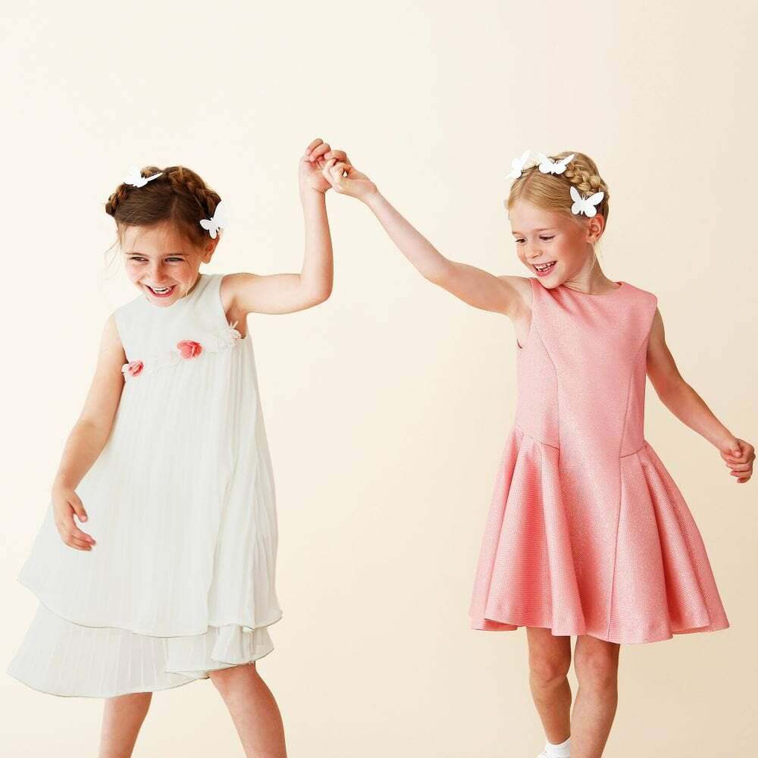 Girls Metallic Pink Dress, 1, hi-res image number null