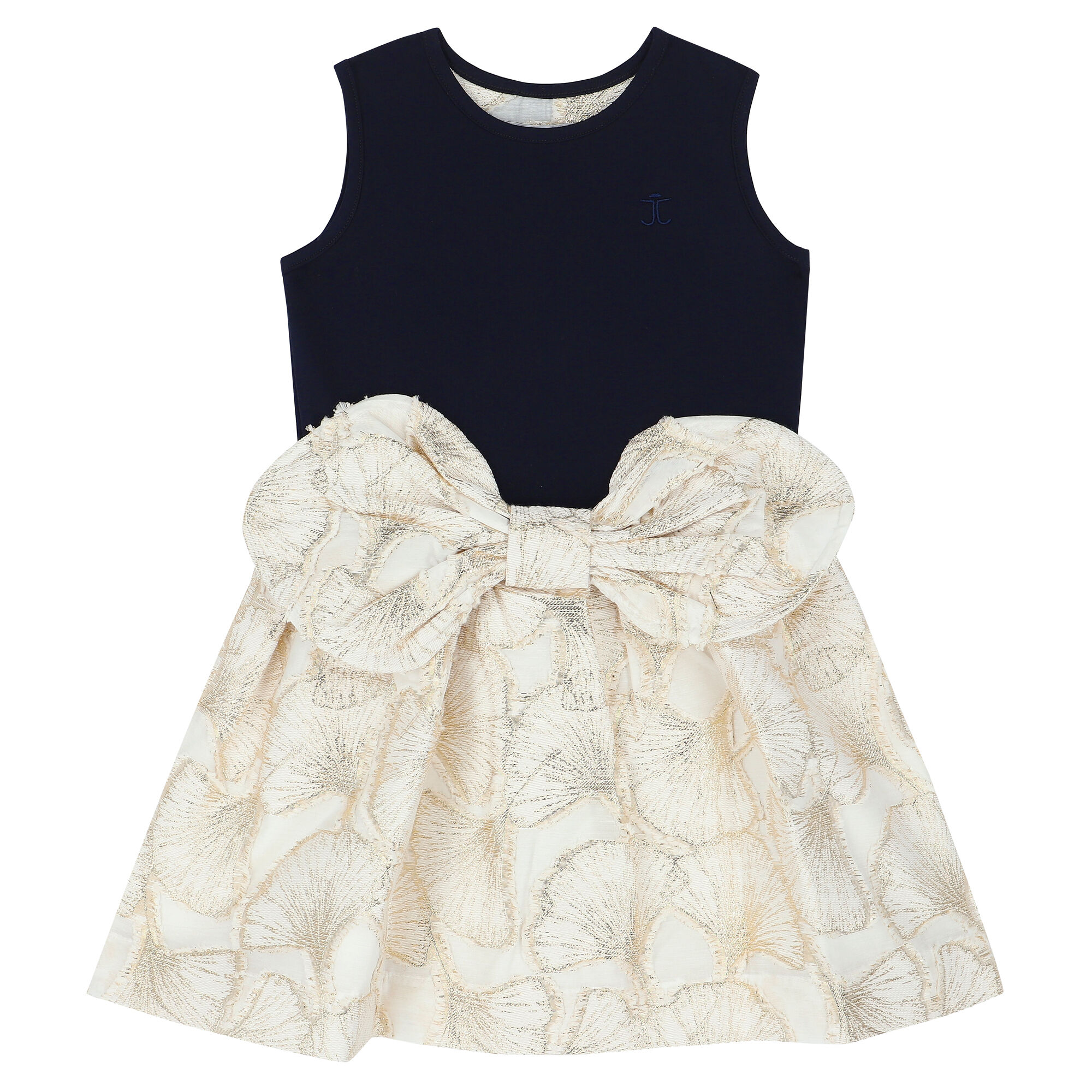 Girls navy and gold hotsell dress