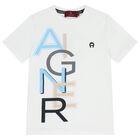 Boys White Logo T-Shirt, 1, hi-res