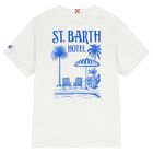 Boys White Logo T-Shirt, 1, hi-res