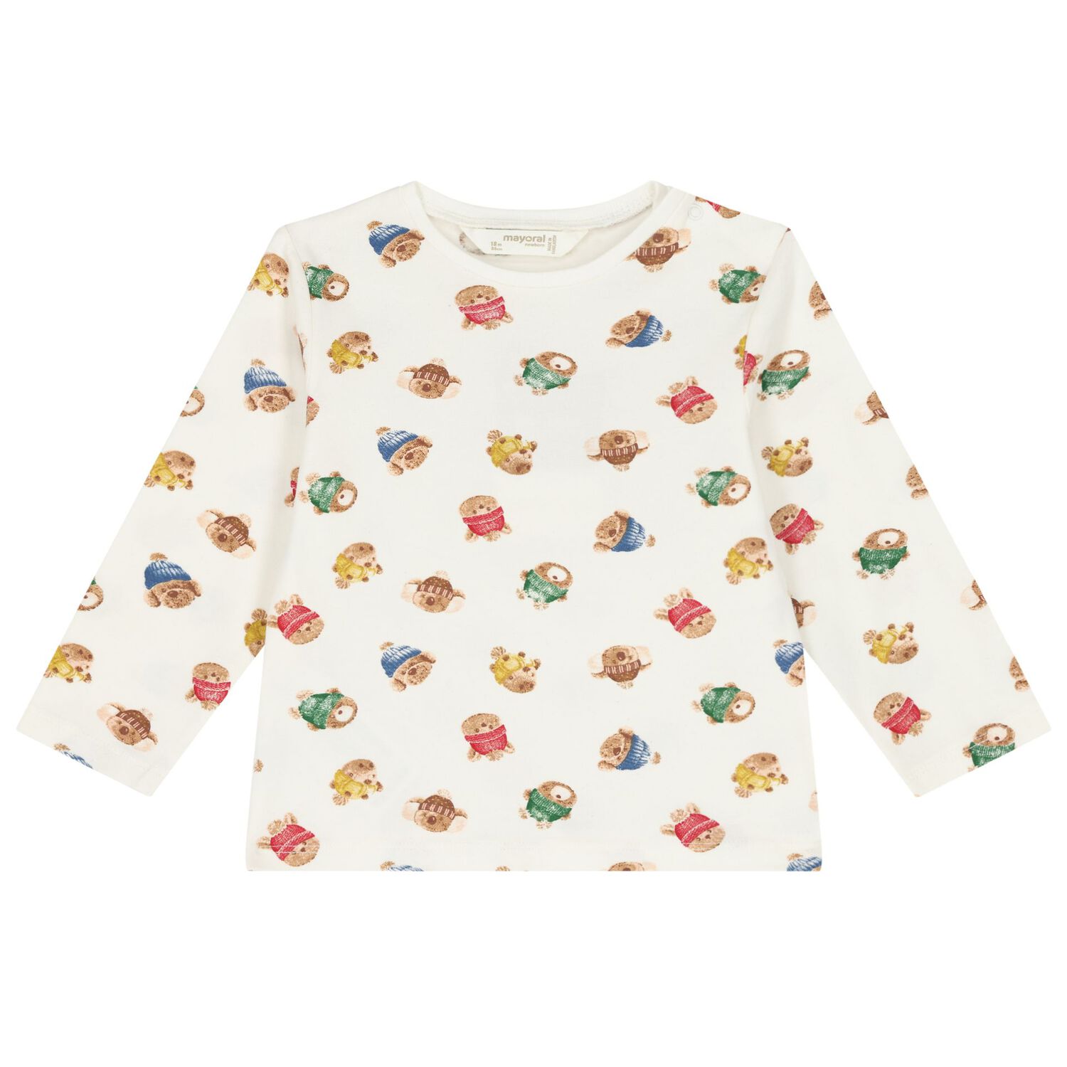 Baby Boys Red & Ivory Long Sleeve Top ( 2-Pack ), 1, hi-res