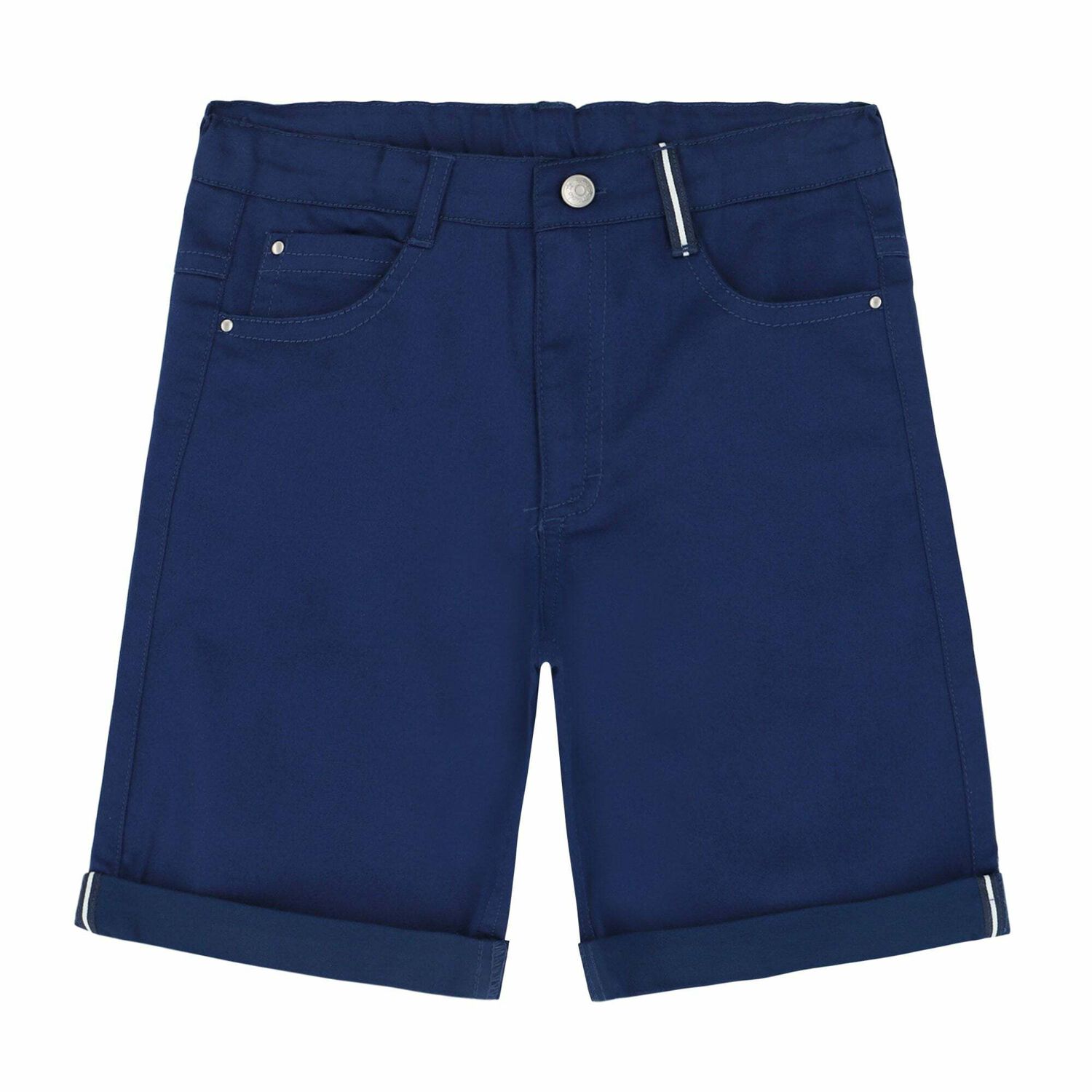 Boys Navy Blue Shorts, 1, hi-res