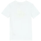 Boys White Logo T-Shirt, 1, hi-res