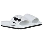 Girls White Choupette Sliders, 1, hi-res