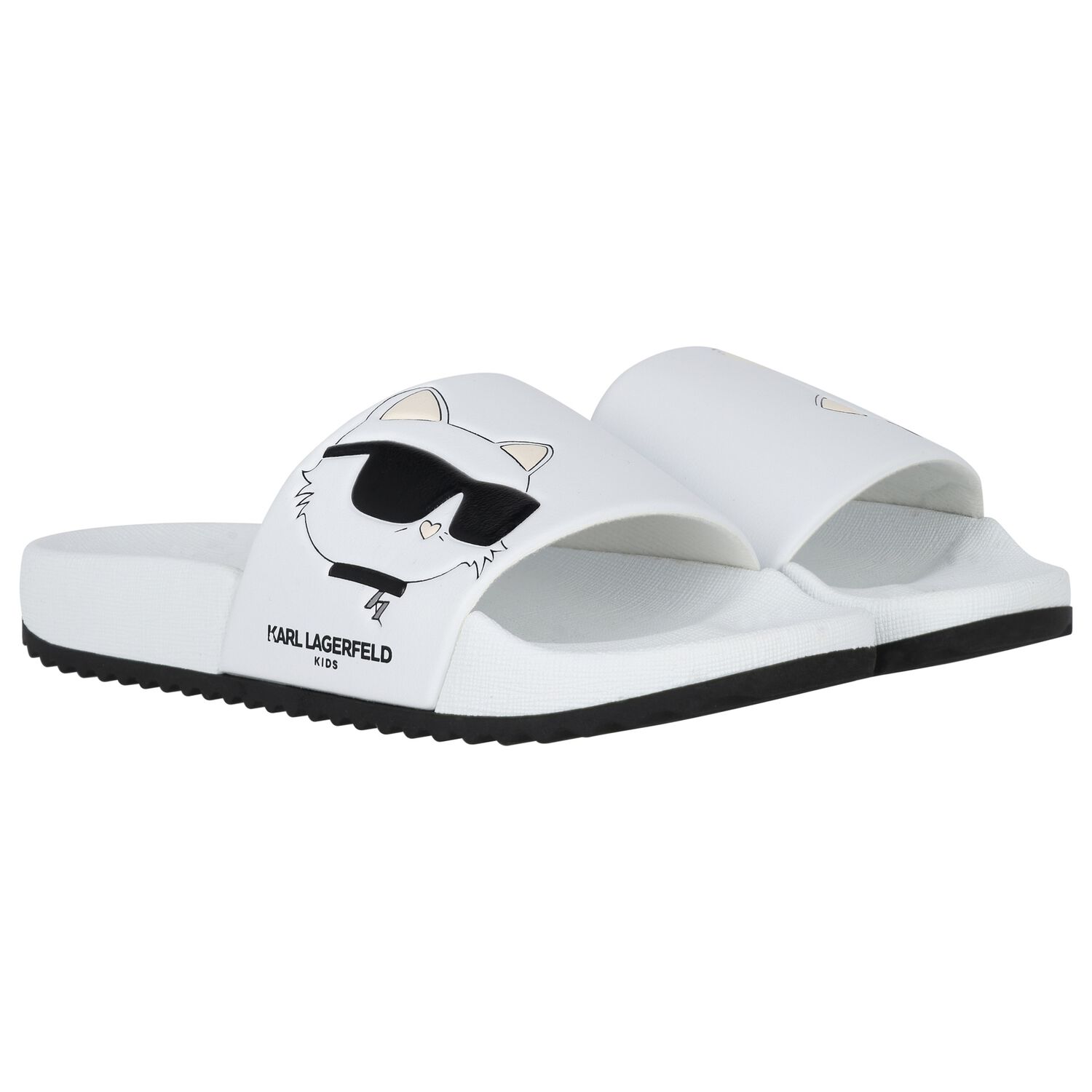 Girls White Choupette Sliders, 1, hi-res image number null