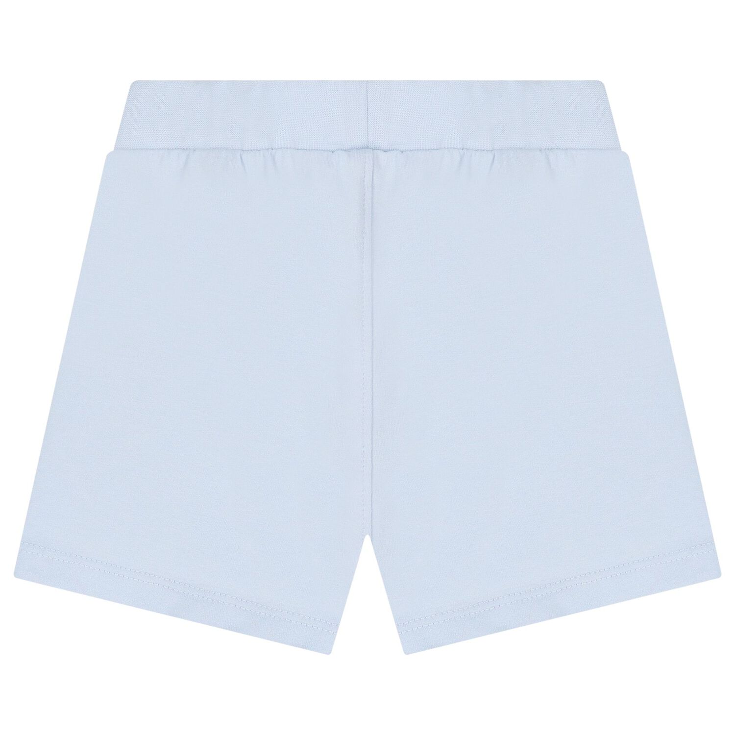 Baby Boys White & Blue Logo Shorts Set, 1, hi-res