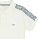 Boys Ivory Logo Polo Shirt, 1, hi-res