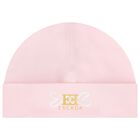 Baby Girls Pink Logo Hat, 2, hi-res