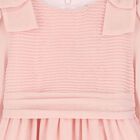 Younger Girls Pale Pink Chiffon Dress, 1, hi-res