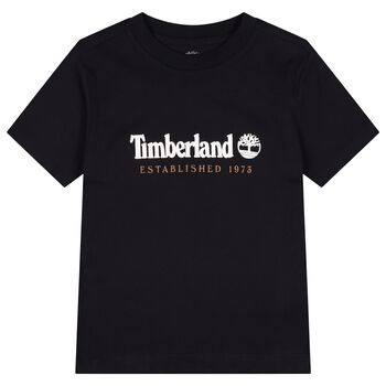 Boys Black Logo T-Shirt
