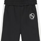 Girl Black Logo Trousers, 1, hi-res