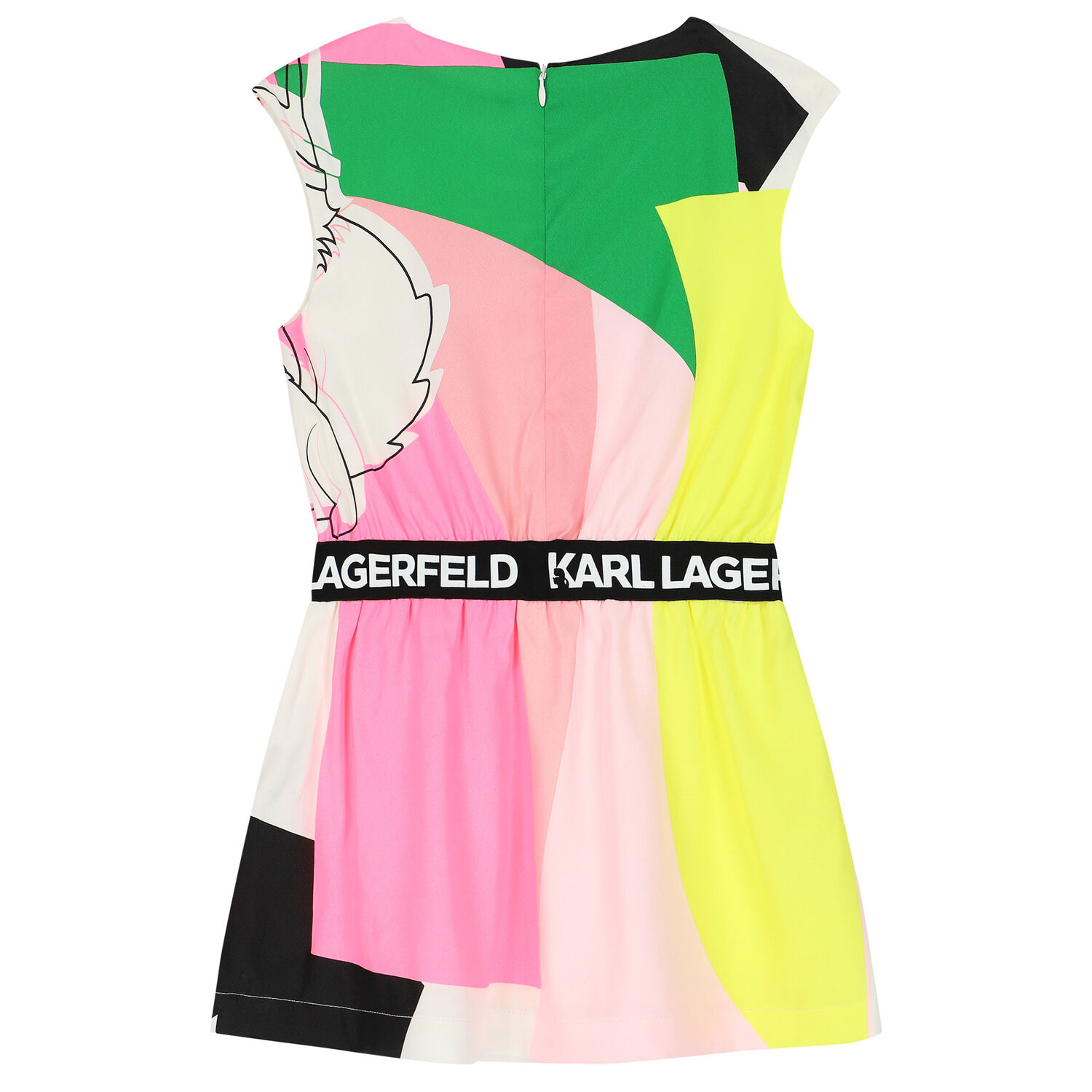 Girls Multi-Coloured Choupette Dress, 1, hi-res