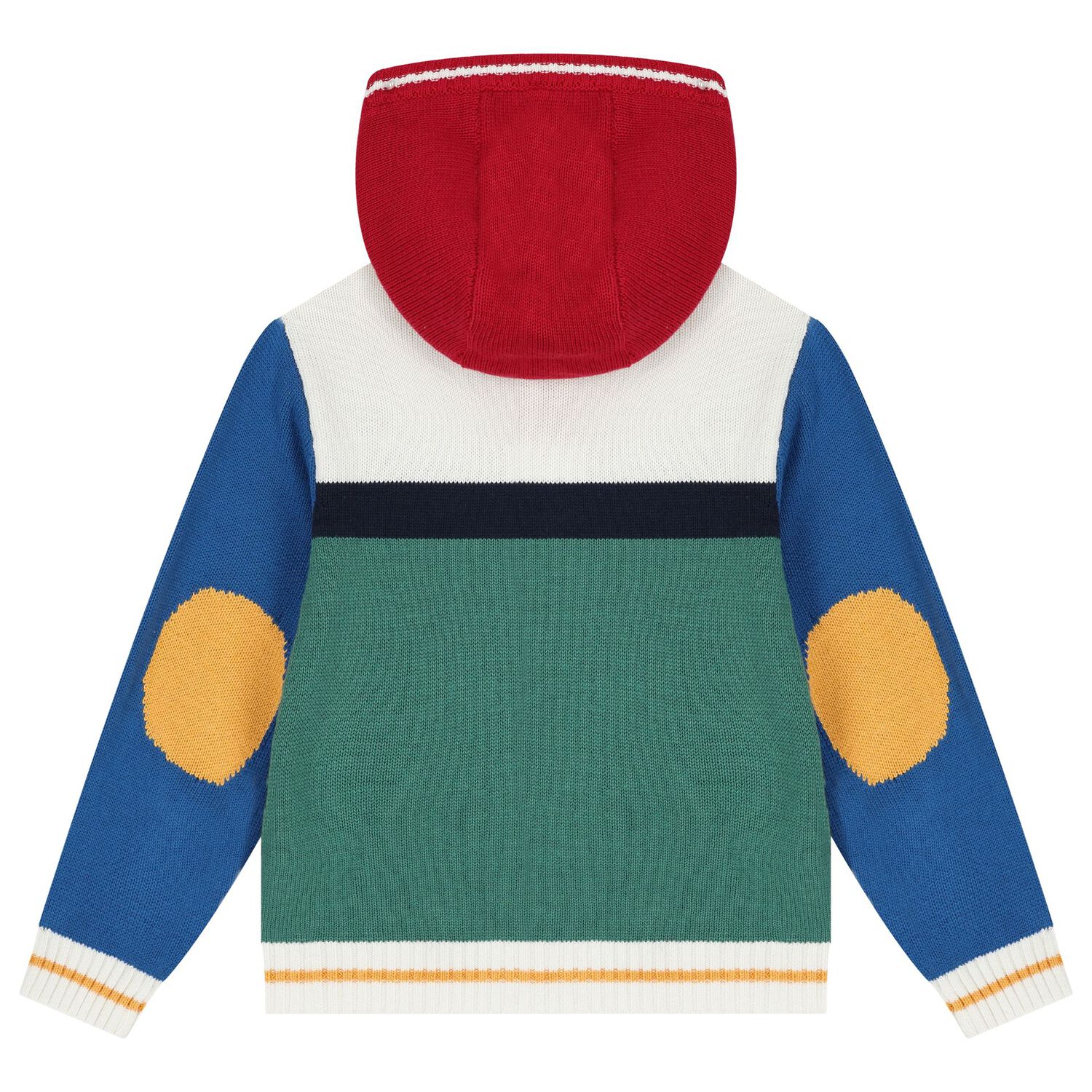 Boys Multi-Coloured Knitted Zip Up Top, 1, hi-res image number null
