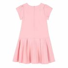 Girls Pink Bow Dress , 1, hi-res