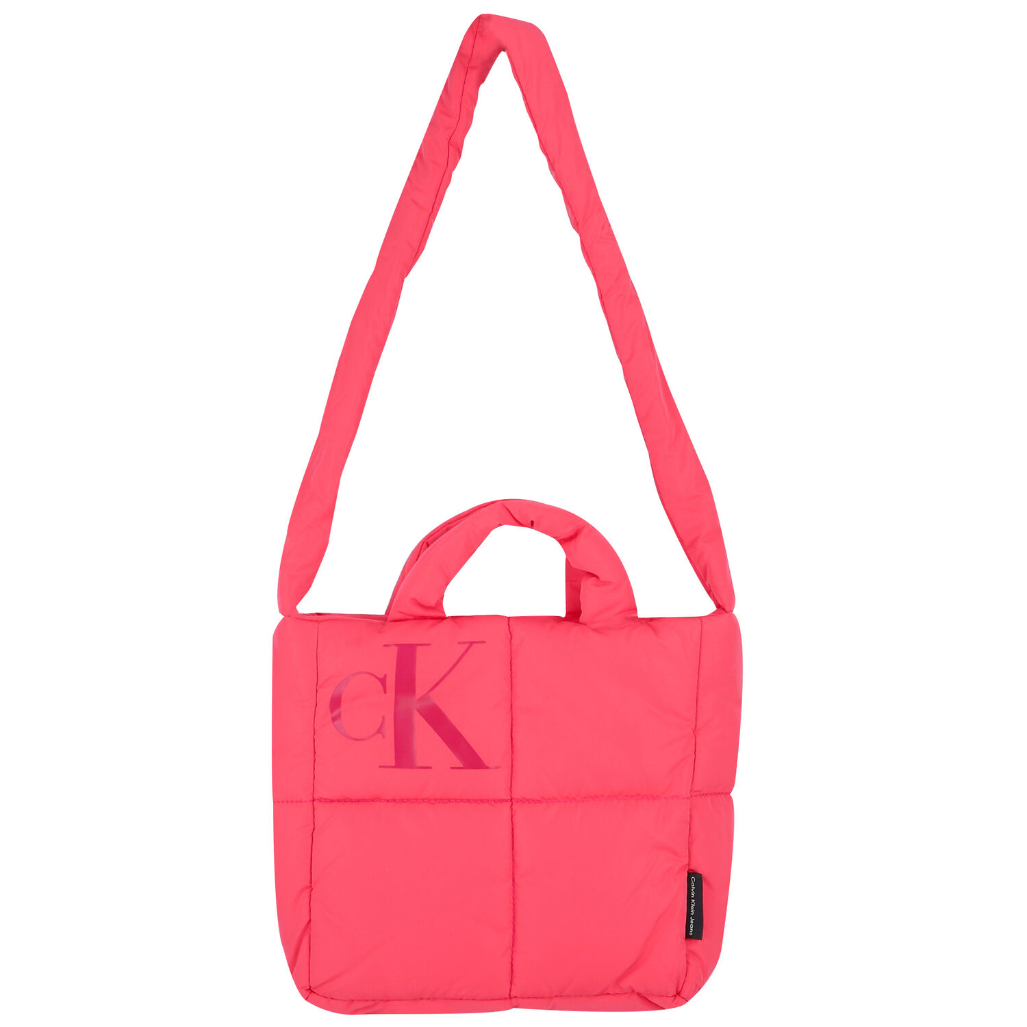 Girls Pink Logo Puffer Crossbody Bag, 1, hi-res