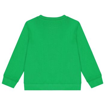 Boys Green Vegetable Logo Sweatshirt