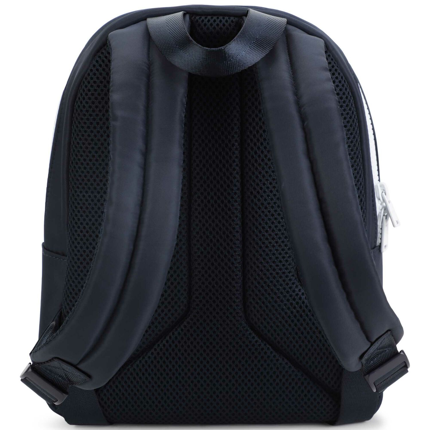 Boys Navy Blue Logo Backpack, 1, hi-res