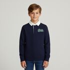 Boys Navy Blue Logo Sweatshirt, 1, hi-res
