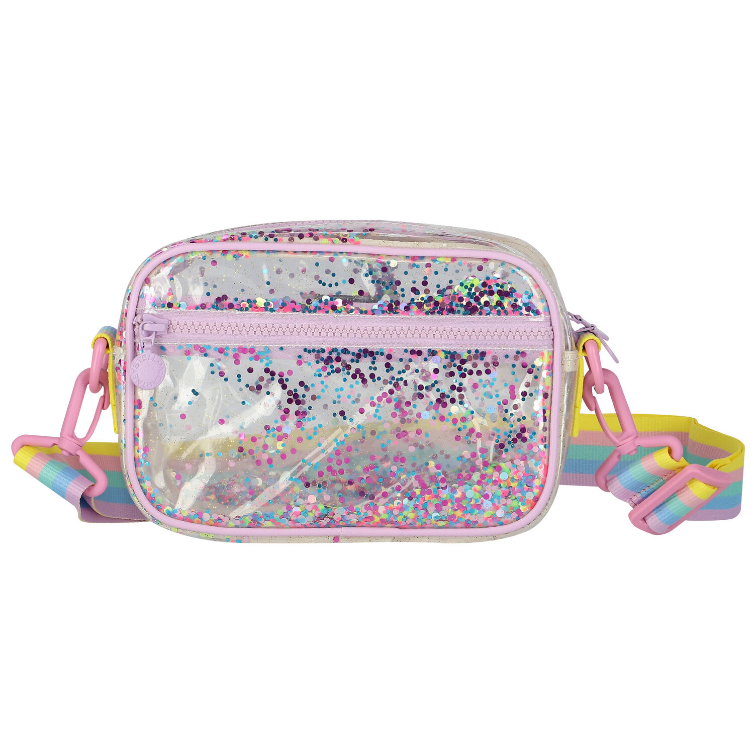 Girls Transparent Glitter Bag, 1, hi-res image number null