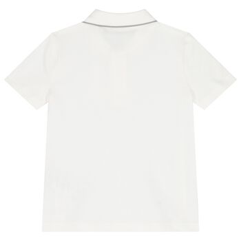 Boys Ivory Logo Polo Shirt