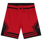 Boys Red & Black Jordan Logo Shorts, 3, hi-res