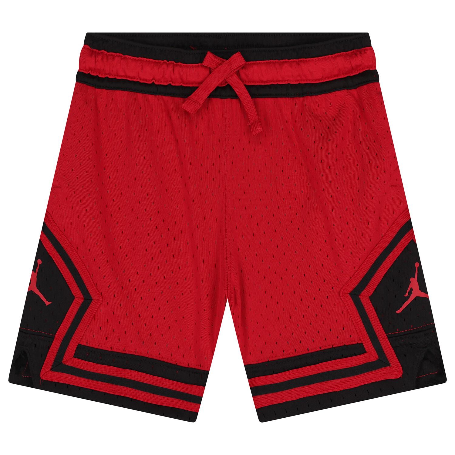 Boys Red & Black Jordan Logo Shorts, 3, hi-res image number null
