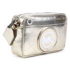 Girls Gold Logo Shoulder Bag, 1, hi-res