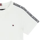 Boys White Logo T-Shirt, 1, hi-res