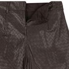 Girls Brown Faux Leather Shorts, 1, hi-res