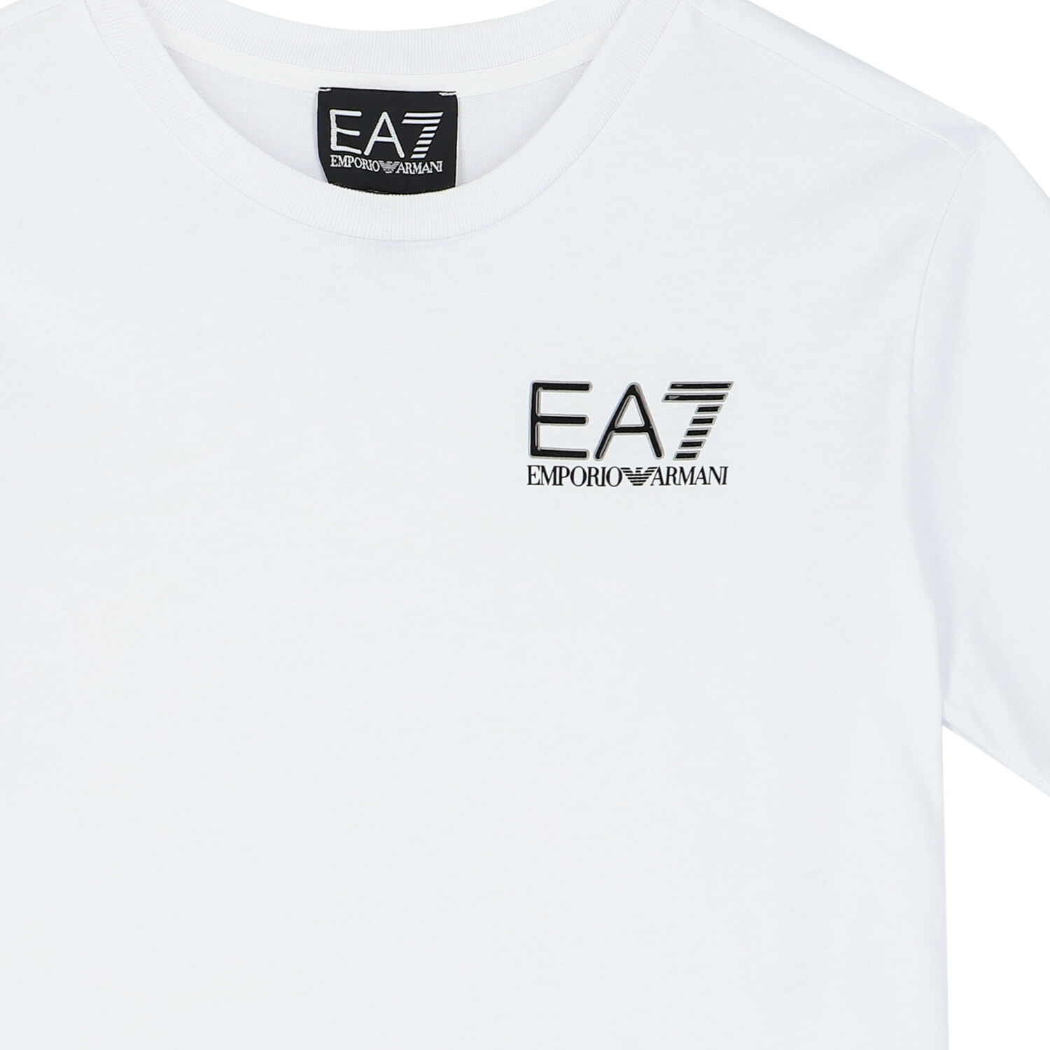 Boys White Logo T-Shirt, 3, hi-res image number null