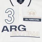 Boys White Logo Polo Shirt, 1, hi-res