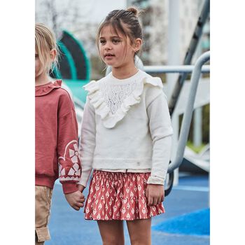 Girls Pink Honeycomb Skort
