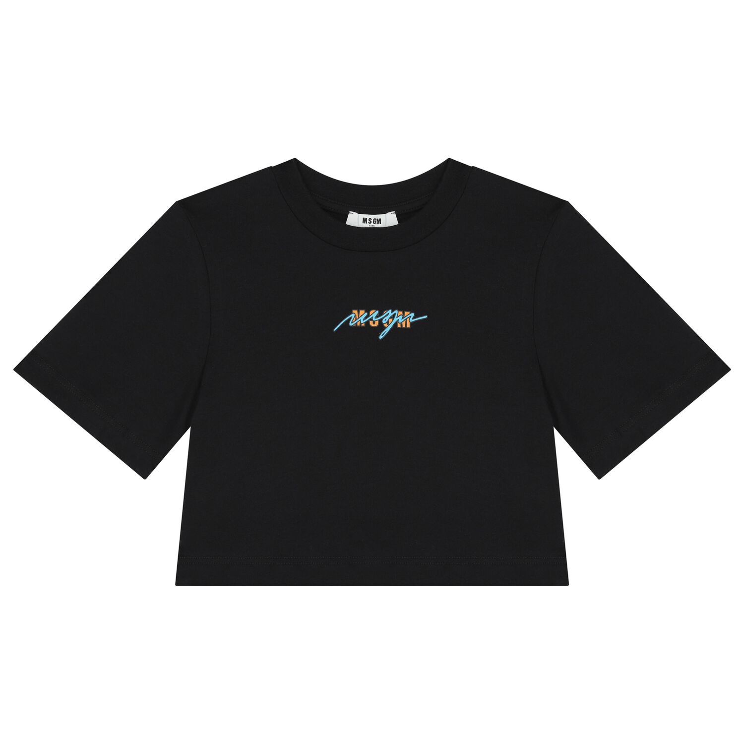 Girls Black Logo T-Shirt, 2, hi-res image number null