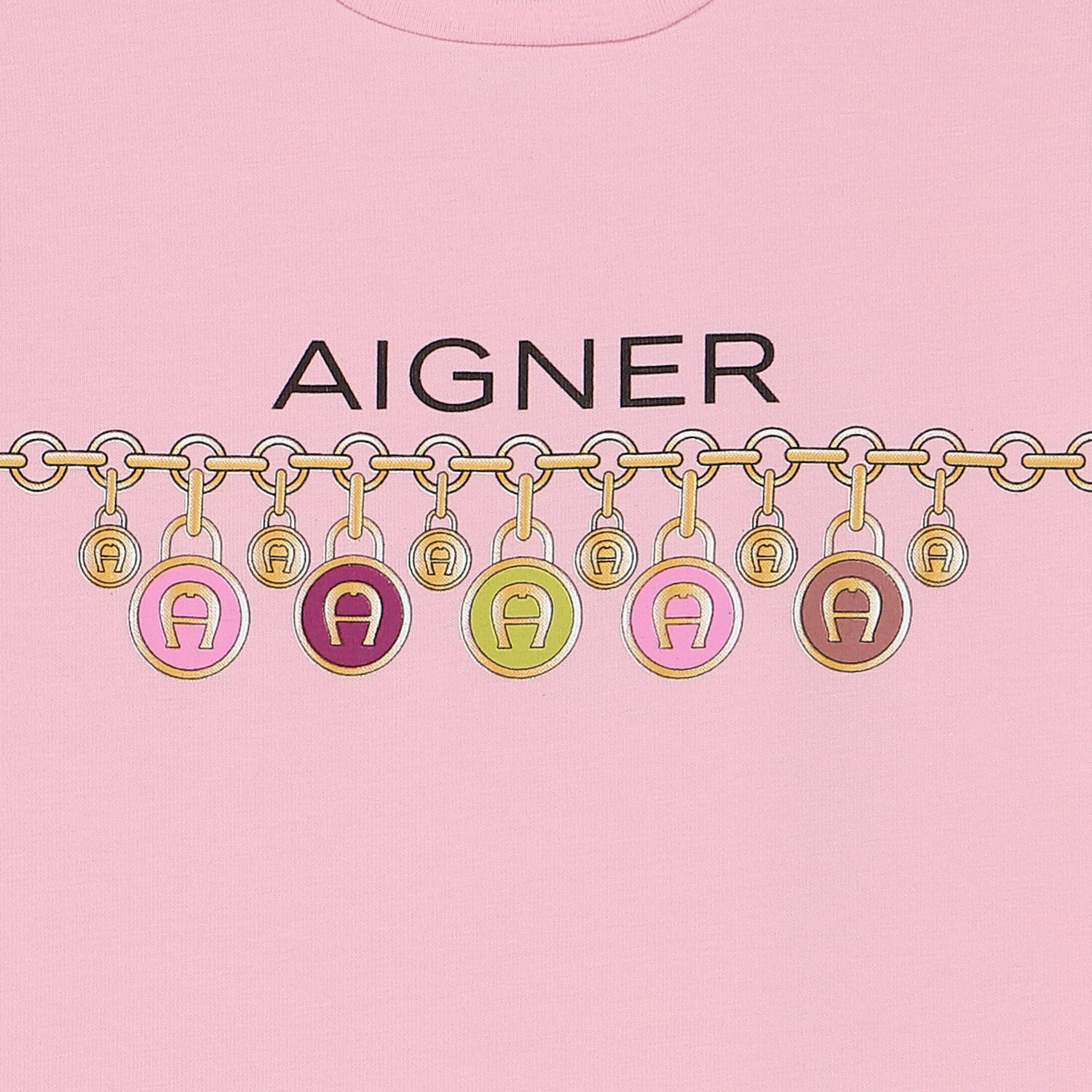 Younger Girls Pink Logo T-Shirt, 1, hi-res