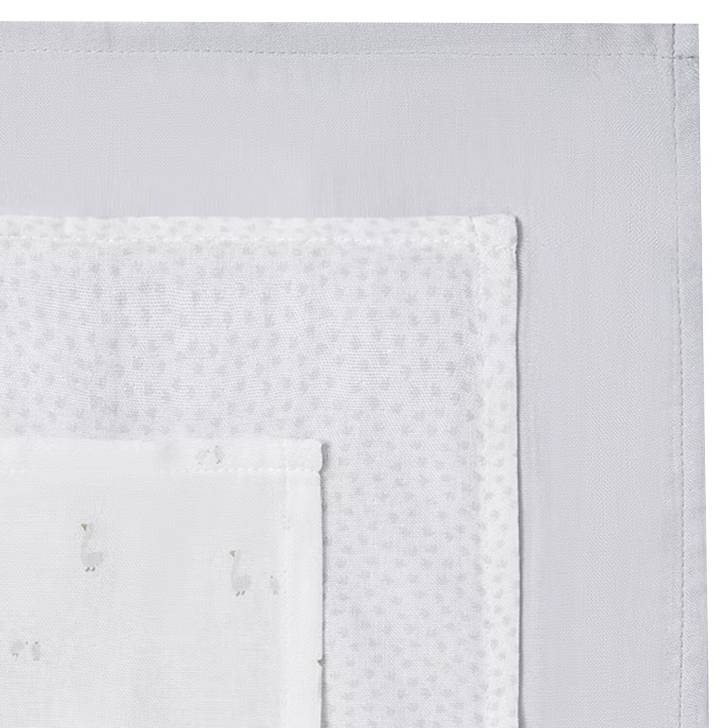 Baby Boys Ivory & Grey Muslin Swaddles ( 3-Pack ), 1, hi-res