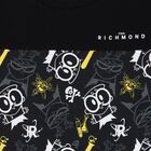 Boys Black Printed T-Shirt, 1, hi-res