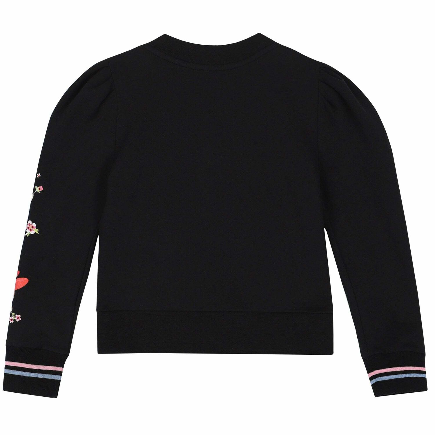 Girls Black Powerpuff Girls Zip Up Top, 1, hi-res image number null