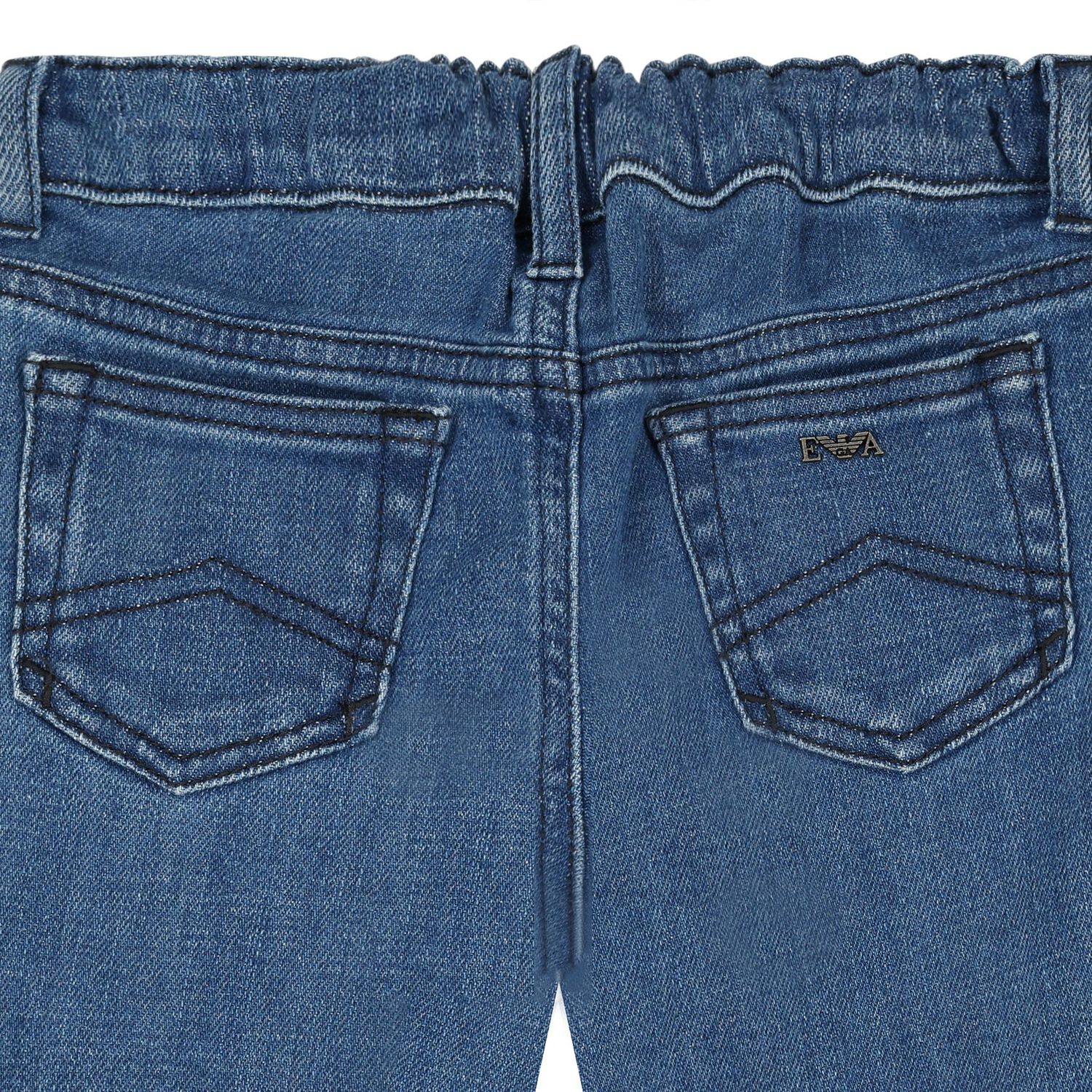 Younger Boys Blue Denim Jeans, 1, hi-res